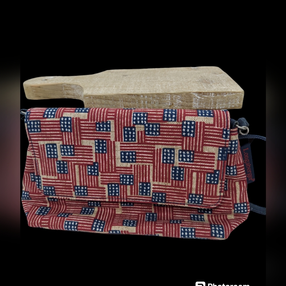 Longaberger Old Glory Patriotic Flag Small Purse - Picture 2 of 9